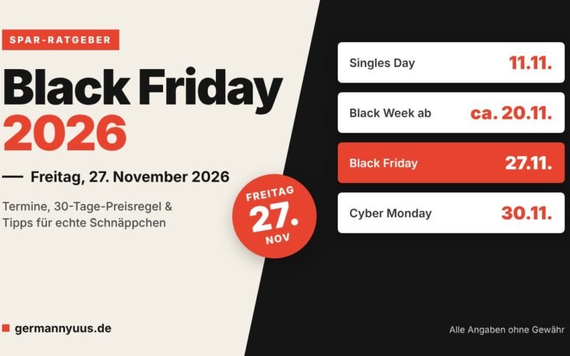 Black Friday 2026 in Deutschland: Datum, Black Week & echte Schnäppchen erkennen