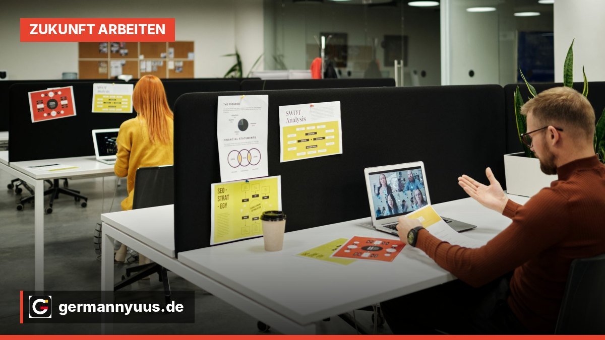 Avatare in einem virtuellen Büro im Metaverse bei der Zusammenarbeit