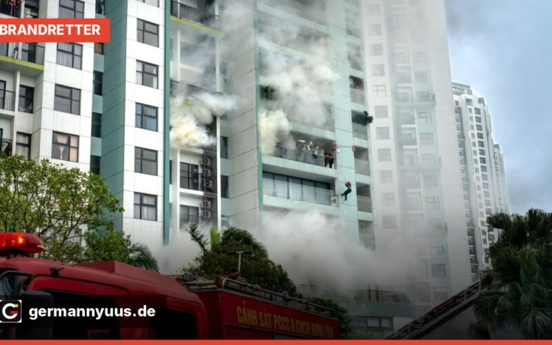 Wohnungsbrand in Duisburg: Feuerwehr rettet drei Menschen